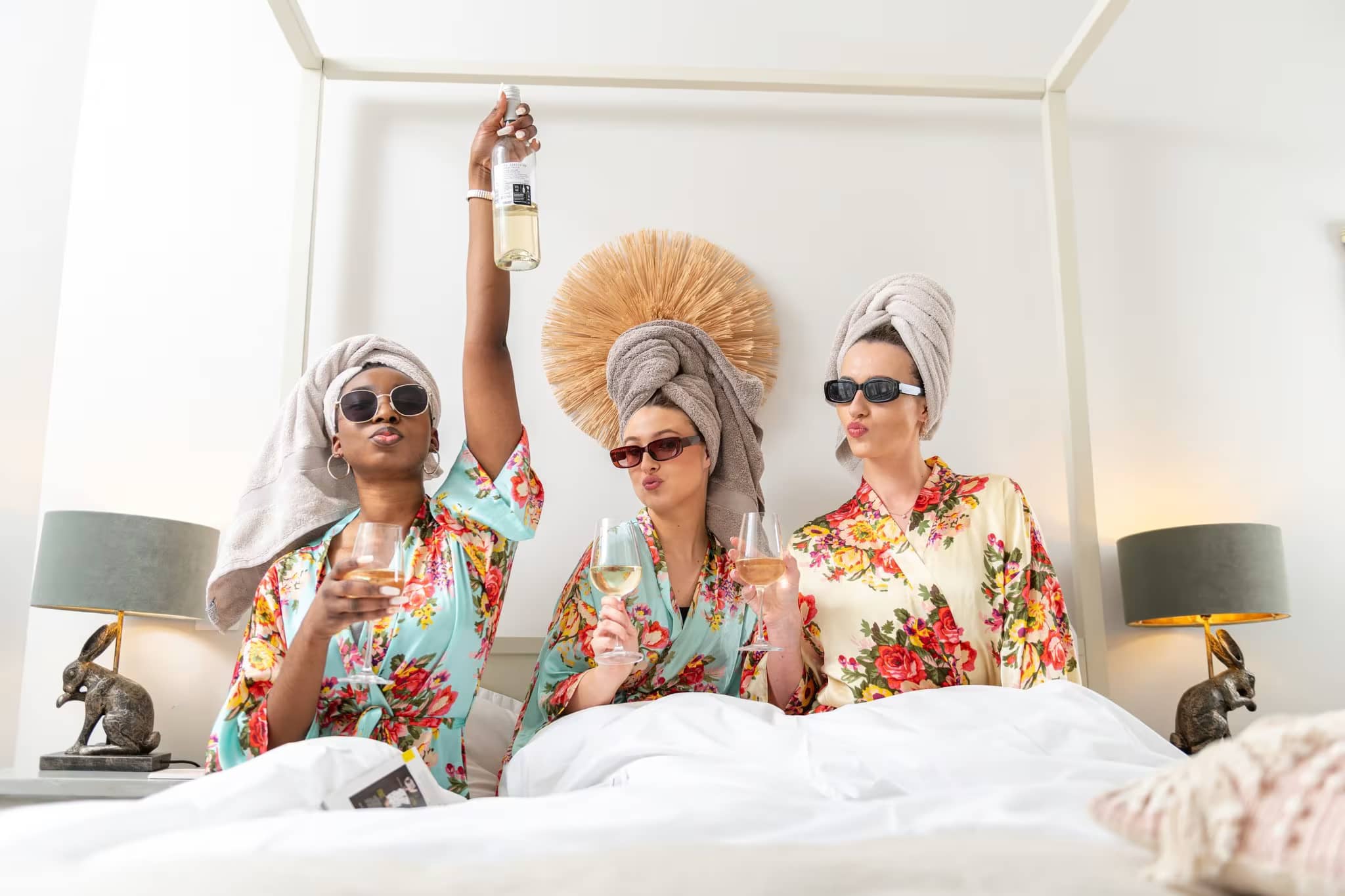 Women celebrating at a hen party