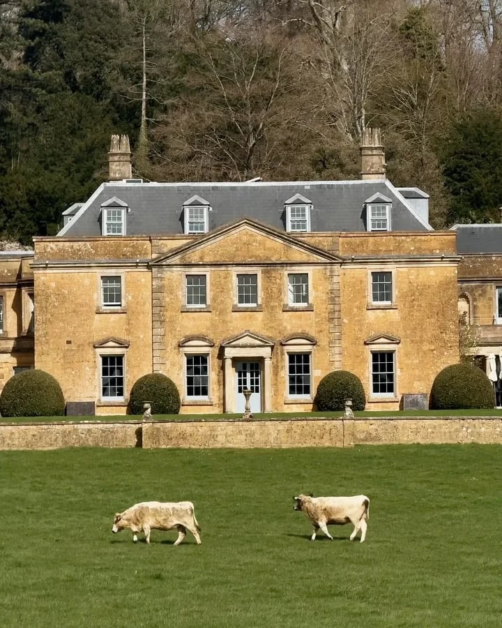 The beautiful gardens and architecture of The Newt in Somerset estate.